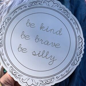 Decorative White Wall Sign for a girls room